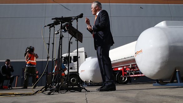 Malcolm Turnbull during a press conference in Sydney.