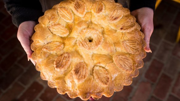 The house-baked apple pie at the Alexandra Hotel in Goulburn Valley, Victoria.