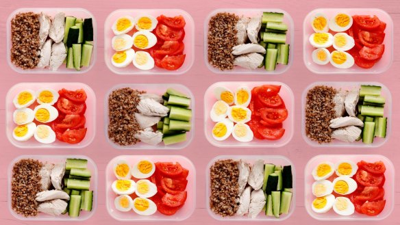 Break the meal prep monotony: Quinoa, boiled eggs and grilled chicken can all be prepped ahead, but it doesn't mean you have to eat the same thing every day.