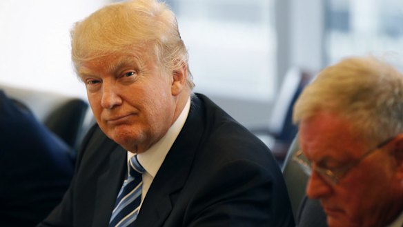 He's surprised too. Republican presidential candidate Donald Trump .