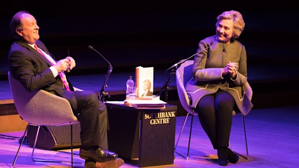 Hillary Clinton talks to James Naughtie at the London Literature Festival about her new book and women's rights.