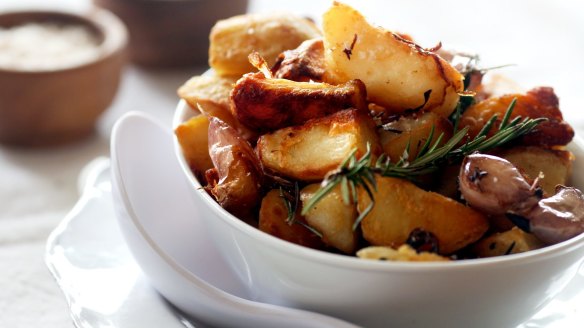 Duck fat potatoes.