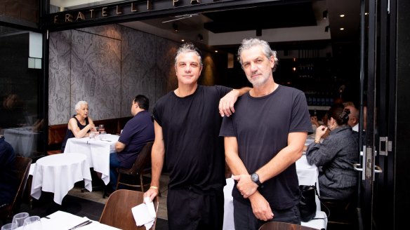 Giovanni and Enrico Paradiso who recently celebrated Fratelli Paradiso's 20th anniversary. 