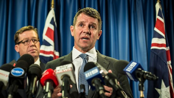 Troy Grant, showing his resolute leadership of the Nationals during the announcement of the backdown on banning greyhound racing in October. 