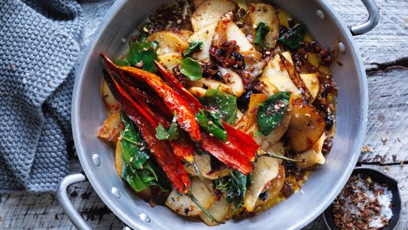 This chilli sauce features in Kylie Kwong's potato stir-fry.