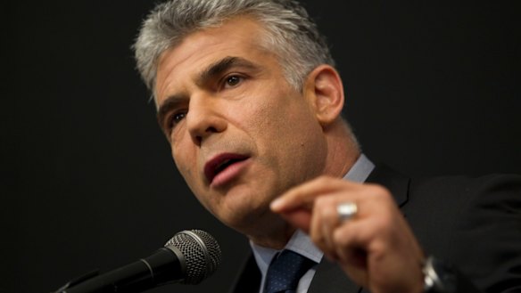 Yair Lapid, head of the centrist Israeli party Yesh Atid.