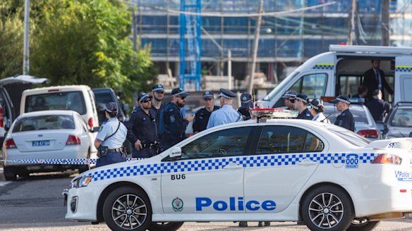 The scene of the shooting in Mortlake.