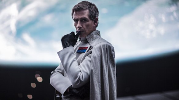 Mendelsohn as Director Krennic in Rogue One: A Star Wars Story.