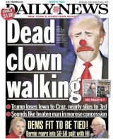 Donald Trump on the cover of the <i>New York Daily News</i>.