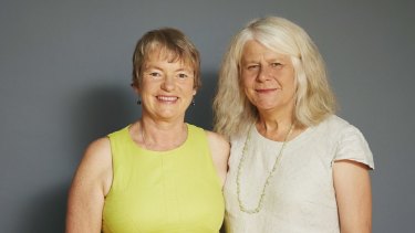 We stick together: Greens senator Janet Rice (at left), with partner Penny Whetton.