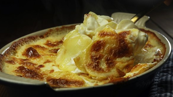 James P. DeWan's pommes dauphinoise.