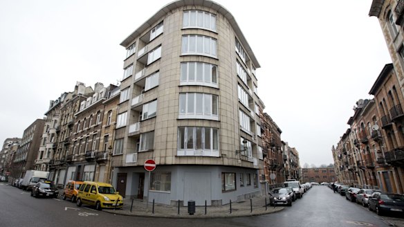 The apartment complex which was raided by police on Tuesday night after twin bomb attacks. 