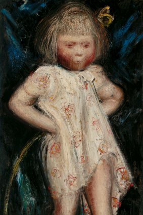 William Dobell's mini masterpiece <i>Cockney kid with hoop</I>, 1936. Oil on plywood, 65 x 30.5 cm, TarraWarra Museum of Art collection