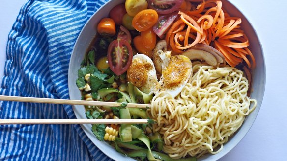 Warm weather-friendly ramen.