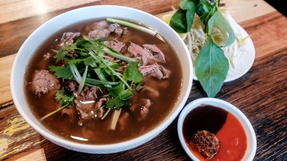 Paper Plate's beef pho.