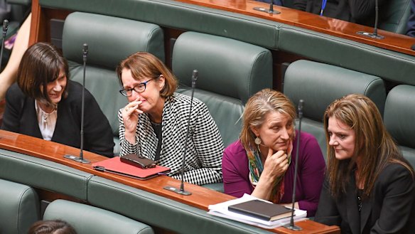 Emotional lower house MPs after the bill passed.