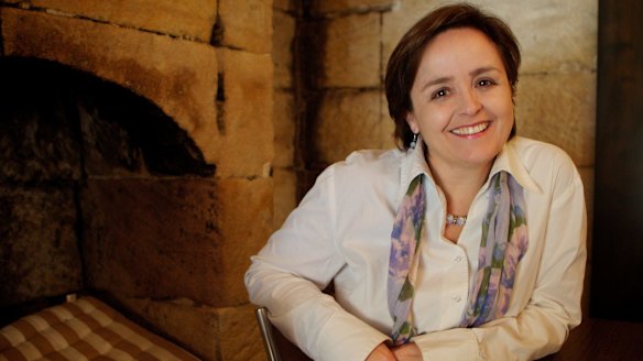 Mark Scott's wife, Wenona principal Briony Scott. She encouraged him to move from teaching to politics and journalism.