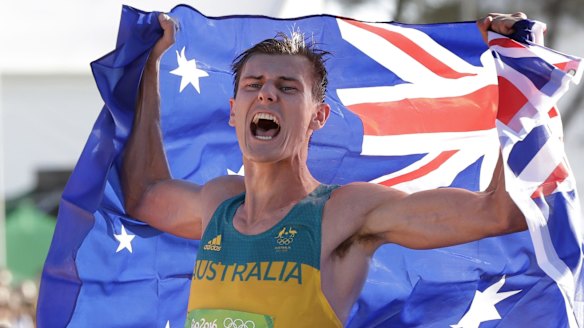 Dane Bird-Smith had to wait to celebrate his Olympic bronze medal with his dad