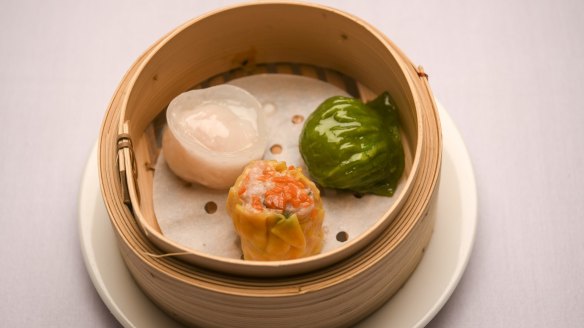 Cantonese-style steamed dumplings.