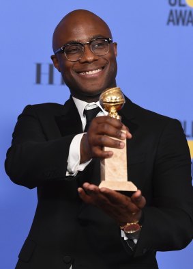 Director Barry Jenkins after winning best motion picture at the 2017 Golden Globe Awards.