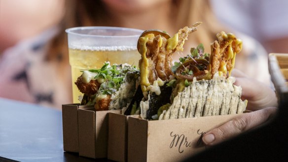 Mr Miyagi's nori tacos are one of the cult dishes.