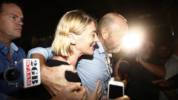 'It's just so good to be home': Tara Brown.