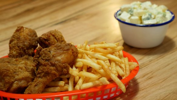 Jemima's chicken and chips.