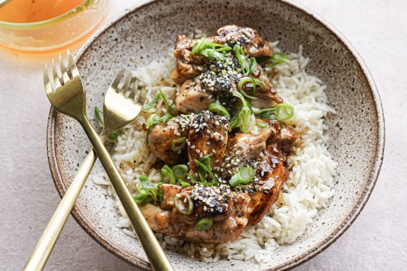 Honey chicken meets lemon chicken, with a bonus kick from Sichuan pepper.