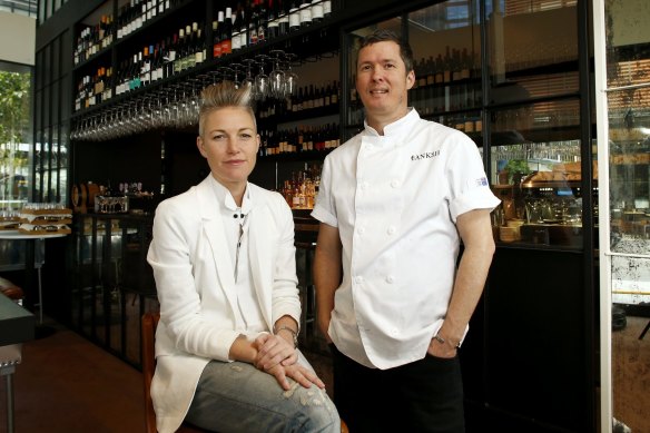 Hamish Ingham and Rebecca Lines of new Barangaroo bistro Banksii.