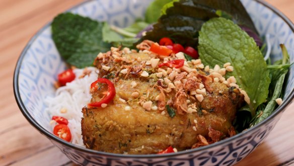 Grilled turmeric fish at Hanoi Hannah.