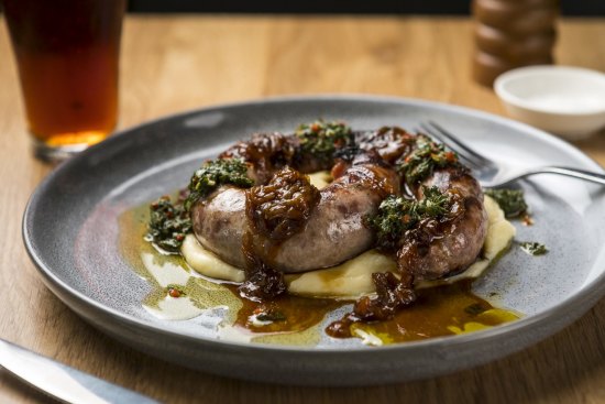 House-made pork sausage with chimichurri.