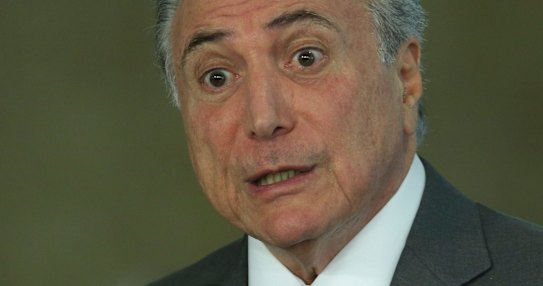 Brazilian President Michel Temer, leading a government in crisis.