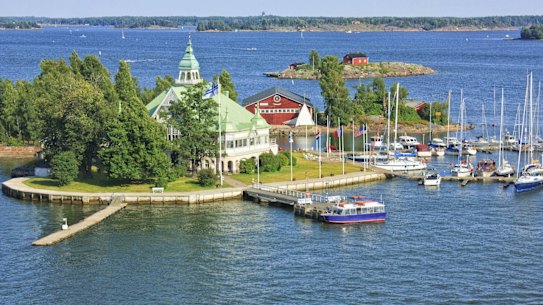 Islands in the Baltic Sea near Helsinki in Finland.