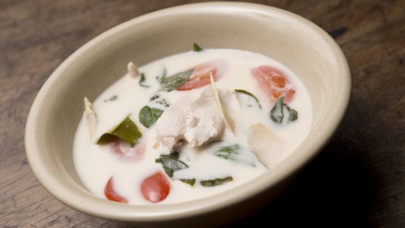 Thai tom kha gai soup.