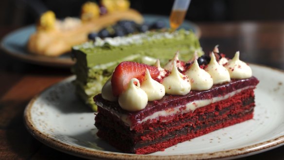 A selection of cakes at Patissez.