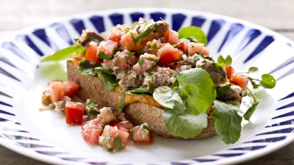 Frank Camorra's sardines on toast. 