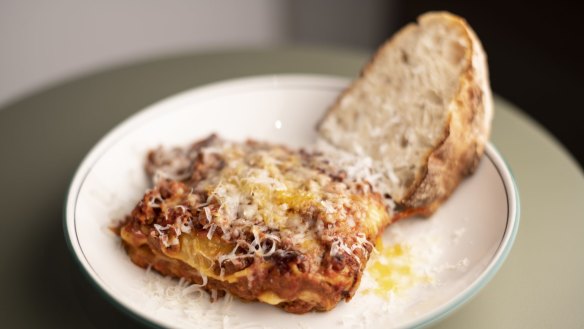 Traditional meat lasagne is done for maximum comfort food kicks.