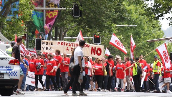 PSA protest targets NSW plans to privatise housing worth $800m for disabled