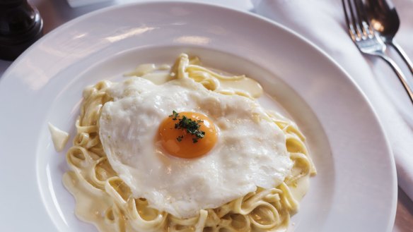 Truffled-egg fettucine at Buon Ricordo in Paddington.