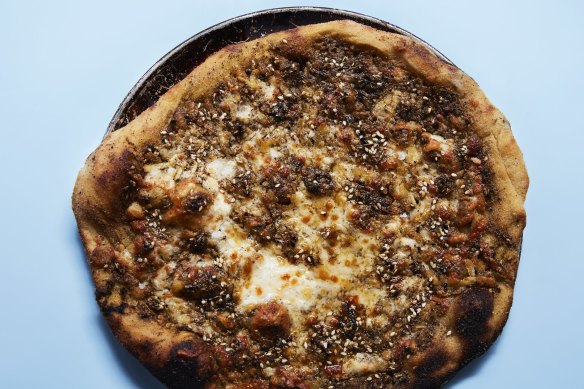 Beau & Dough's manoush with za'atar and cheese.