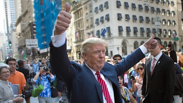 Republican presidential candidate Donald Trump has always been a big fan of himself.