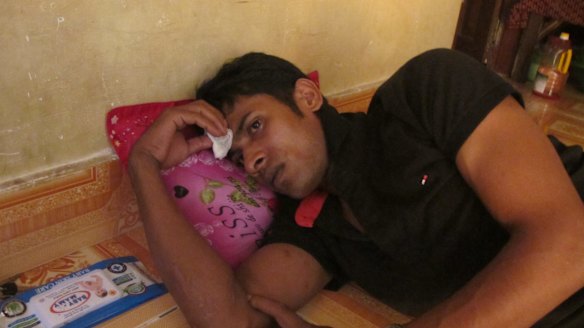 Refugee Mohammed Rashid left Nauru on Australia's promise of a better life in Cambodia. He lies unwell in a decrepit house in a Phnom Penh suburb and fears he will die in Cambodia.