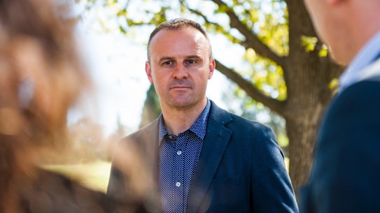 Chief Minister Andrew Barr
