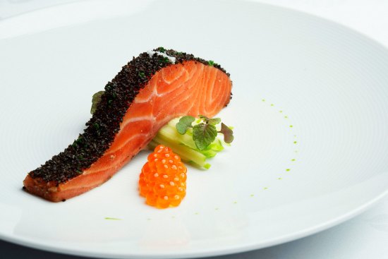 The iconic confit ocean trout.