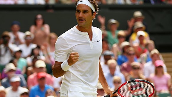 Pristine white: Roger Federer says it is time to relax the rules.