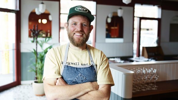 Co-owner Casey Wall at Capitano, Carlton.