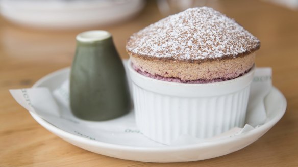 Souffle is a signature (cherry flavour pictured).