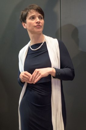 Frauke Petry, head of the far-right Alternative fur Deutschland (AfD) political party, which is expected to do well in the upcoming elections.