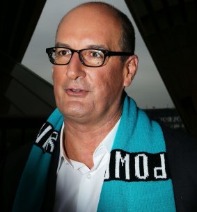 Port Adelaide chairman David Koch lured a group of Chinese businessmen to a game in Adelaide in 2015.