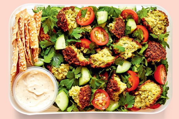 Falafel salad.